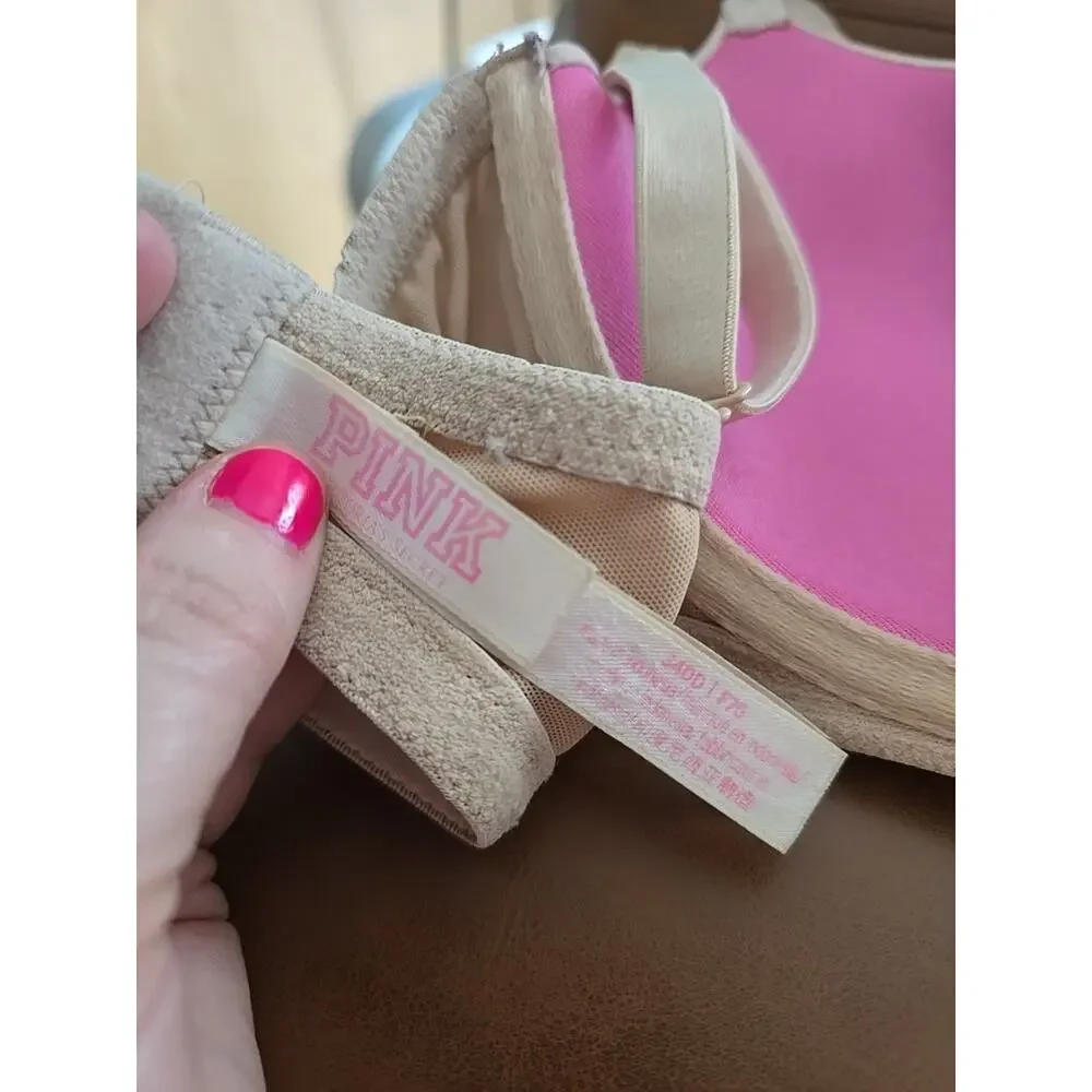 Victoria's Secret Wear Everywhere‎ Beige Lightly Lined Underwire Bra Size 34DD